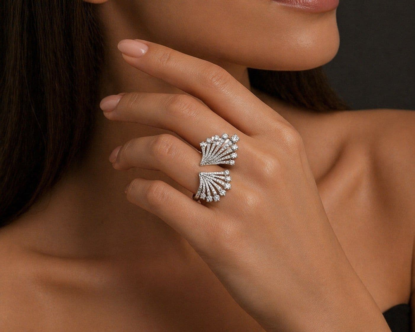 Diamantový Náhrdelník z Bílého Zlata